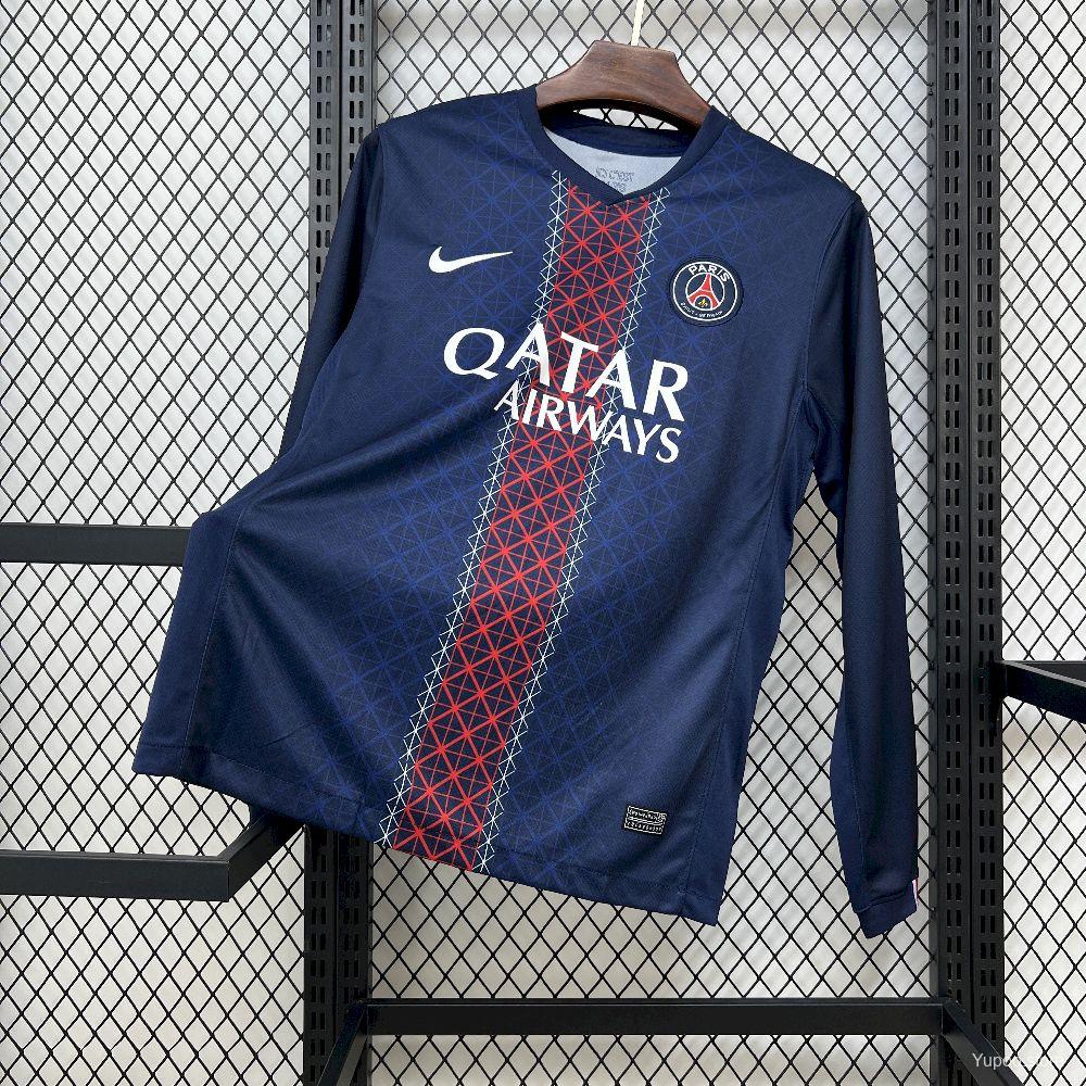 Camiseta de fútbol Paris Saint-Germain 2025/26 LOCAL MANGA LARGA VERSION FAN